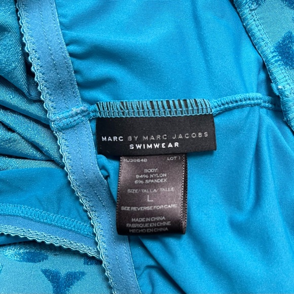MARC BY MARC JACOBS ROMPER SWIMWEAR shorts halter summer pool beach - Picture 5 of 6